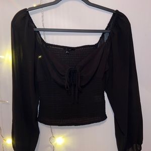 Cute Going out Black Top